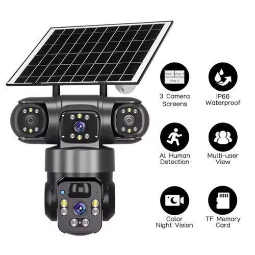 Triple lens solar Camera