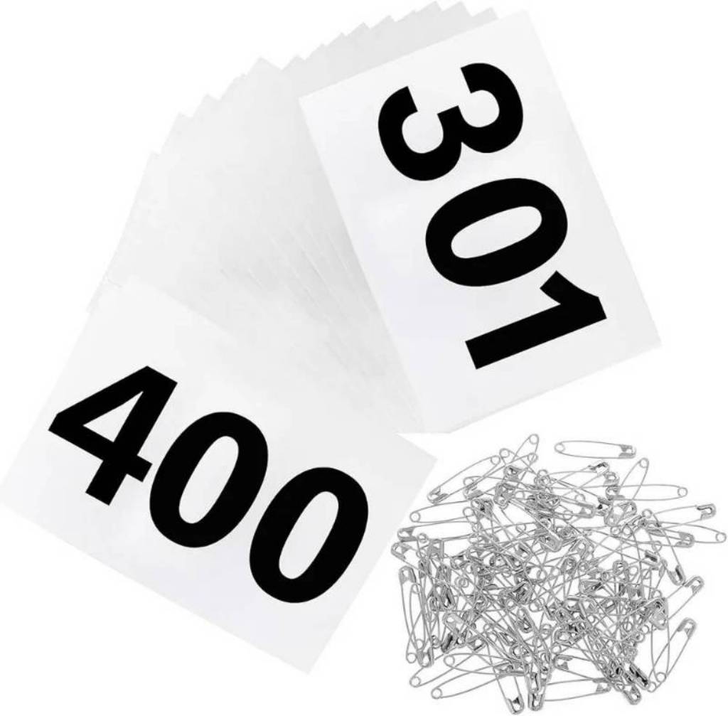 Running Bibs Race Competitor Numbers